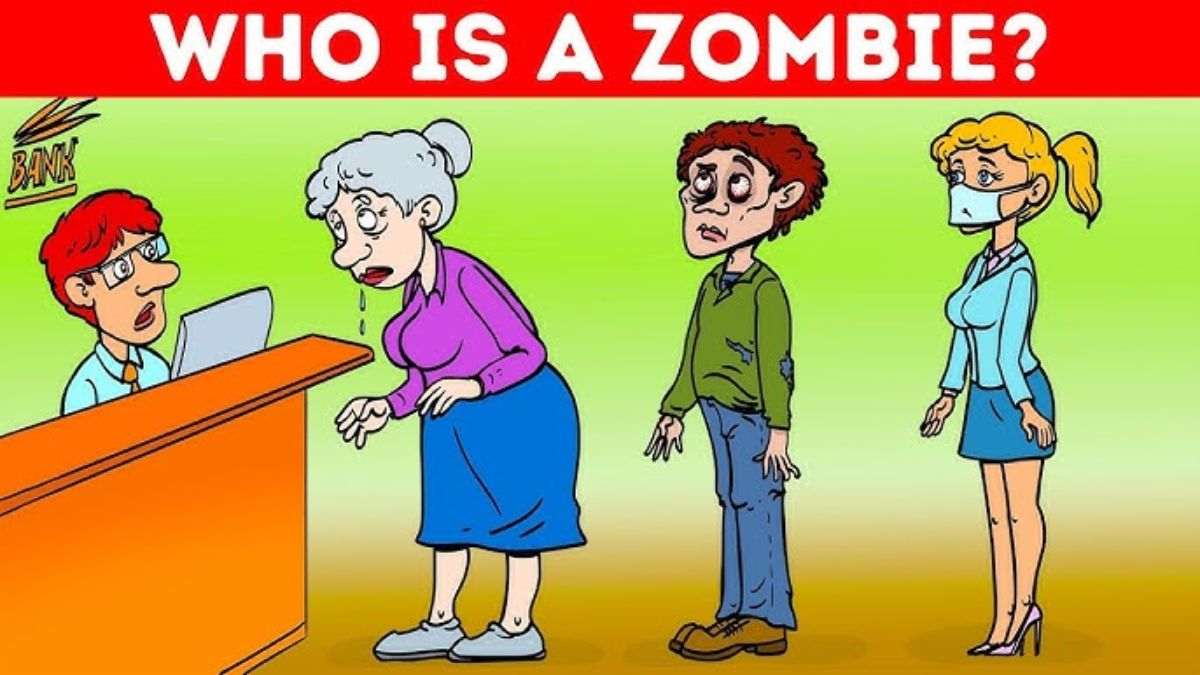 Picture Puzzle: Can You Spot The Zombie? Only Top 1% Sherlock Holmes Pass This IQ Riddle In 5 Seconds!