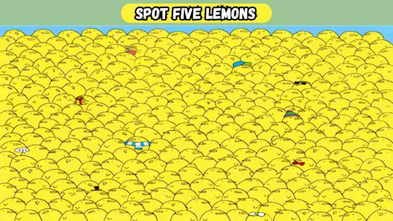 Picture Puzzle Test: Only the Top 3% With Great IQ can Spot These Five Lemons In 20 Seconds