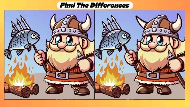 Spot 3 Differences Between Vikings Pictures in 28 Seconds