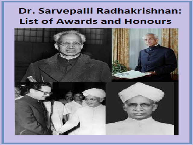 Teachers Day 2024: List of Awards and Honours conferred to Dr. Sarvepalli Radhakrishnan