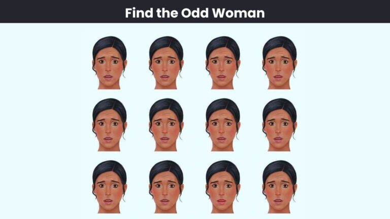 Visual Skill Test: Find the odd woman face in the picture in 3 seconds!