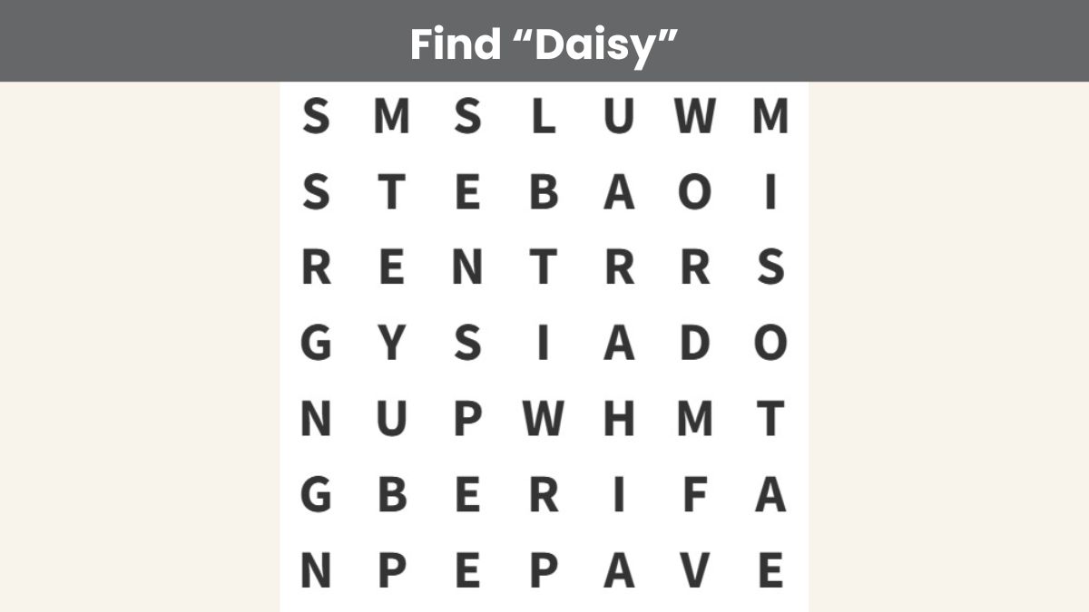 Word Search Puzzle: You have 20/20 vision if you can find the flower name in 9 seconds!