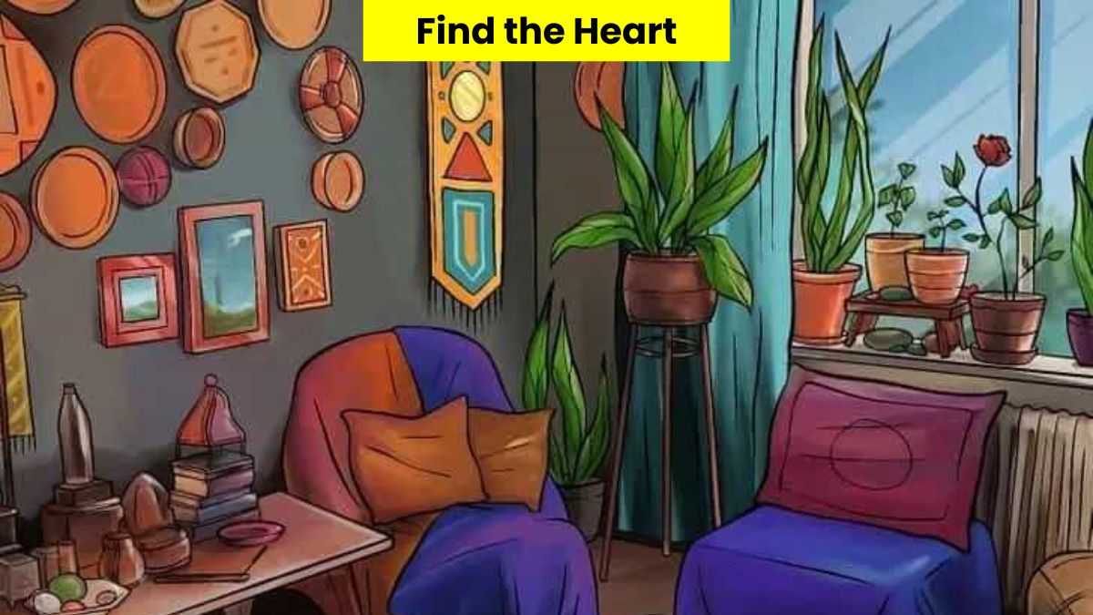 You have 20/20 vision if you can find the hidden heart in 6 seconds!