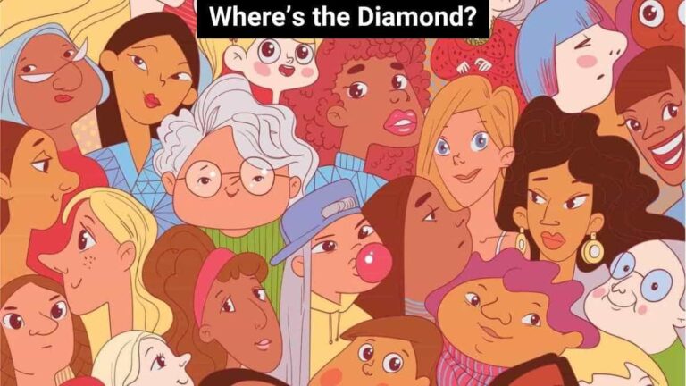 Brain Teaser IQ Test: Are you smart enough to find the diamond in 7 seconds?