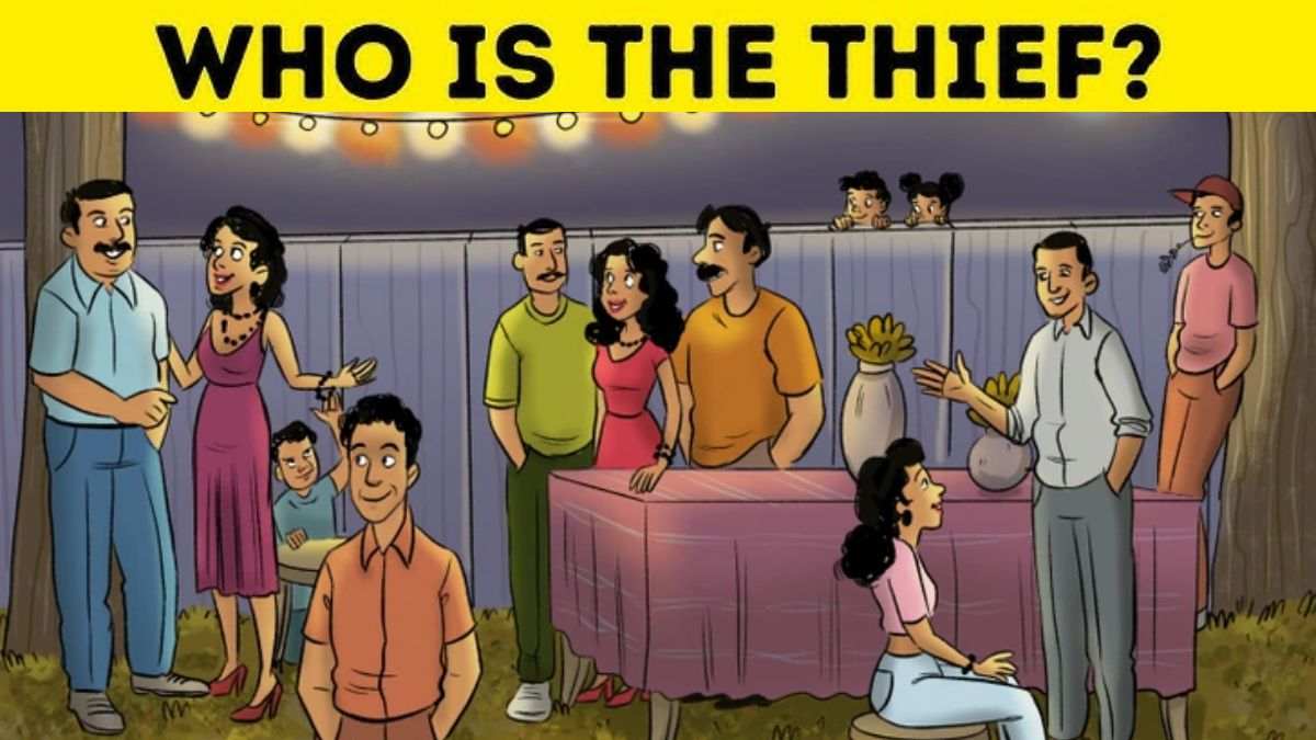 Brain Teaser IQ Test: Can You Spot The Thief In This Party Picture In 5 Seconds?