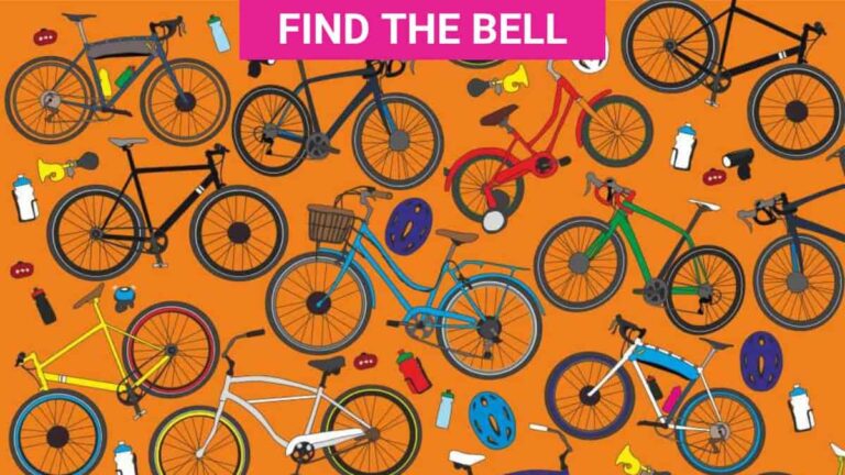 Brain Teaser IQ Test: Find the bell in the cycle accessories picture in 5 seconds!