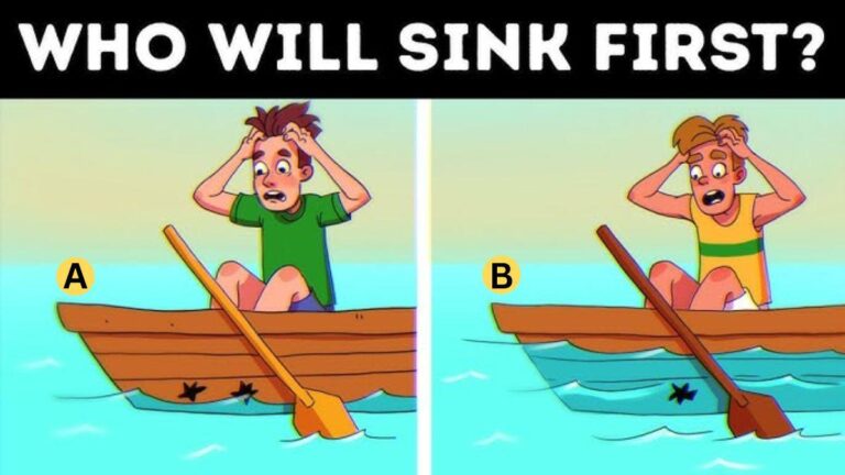 Brain Teaser IQ Test: Who Will Sink First? Test Your Observation Skills in 5 Seconds!