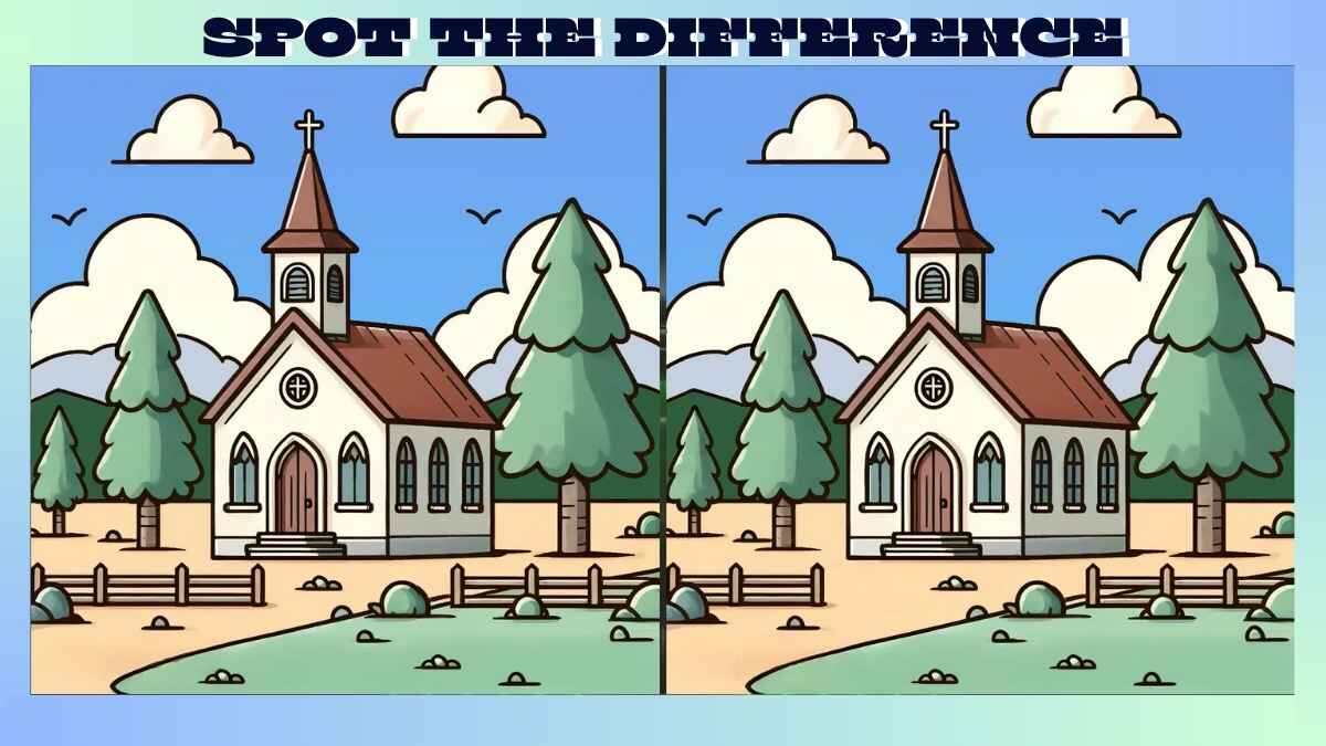 Find 3 Differences in 19 Seconds in Church Pictures