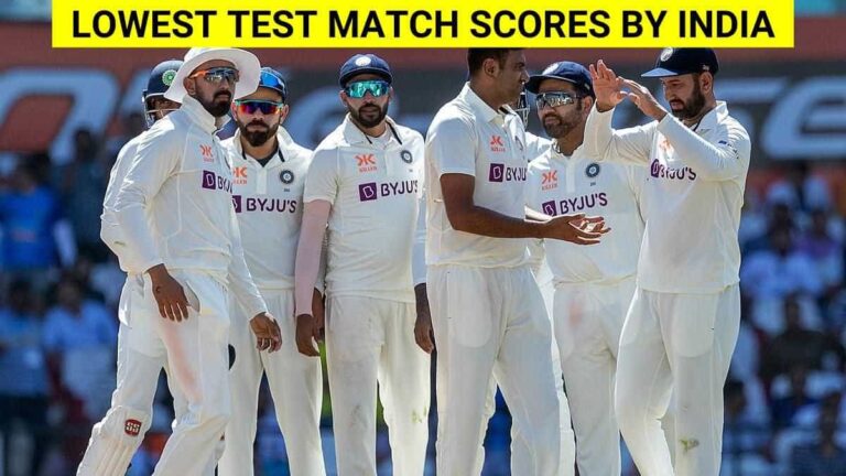 India Lowest Test Score: List of 10 Lowest Test Scores by India