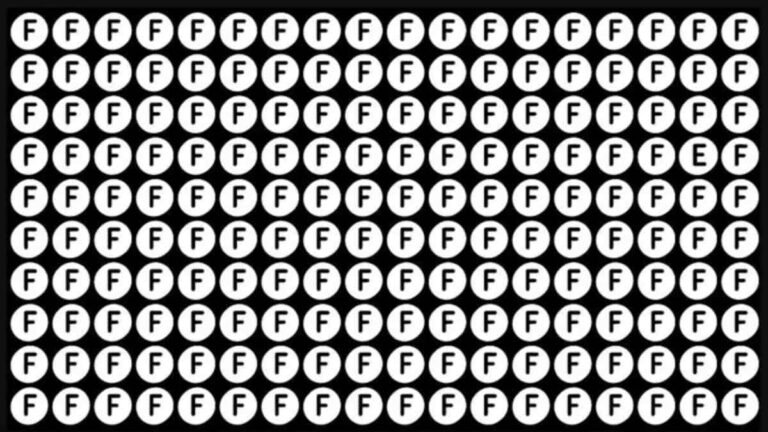 Optical Illusion IQ Test: Can You Spot The Hidden Letter Among Fs In 5 Seconds?