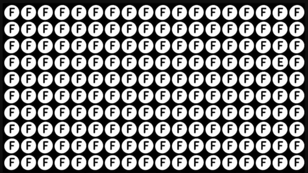 Optical Illusion IQ Test: Can You Spot The Hidden Letter Among Fs In 5 Seconds?