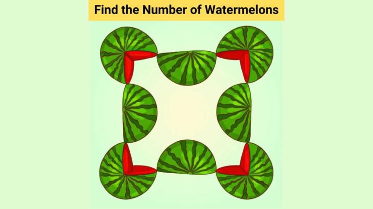 Picture Puzzle IQ Test: Find the number of watermelons in 6 seconds!