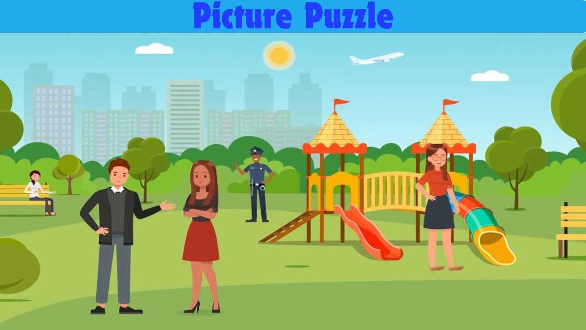 Picture Puzzle IQ Test: Spot What's Wrong in This Park in 8 Seconds!