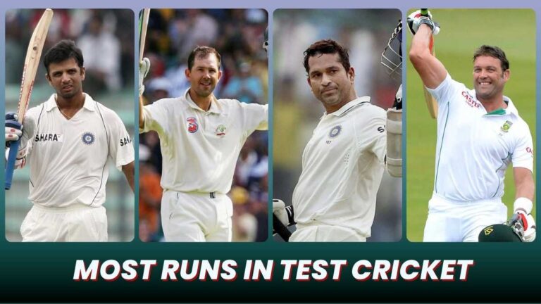 Players With Most Runs in Test Cricket