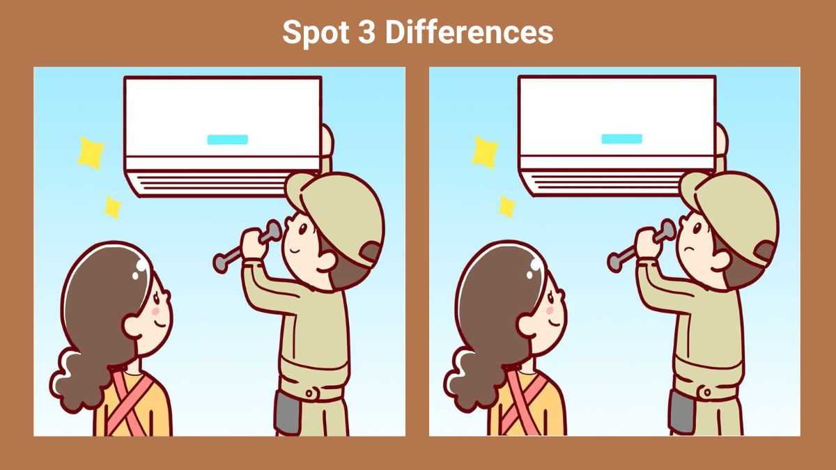 Spot 3 differences between the technician pictures in 15 seconds!