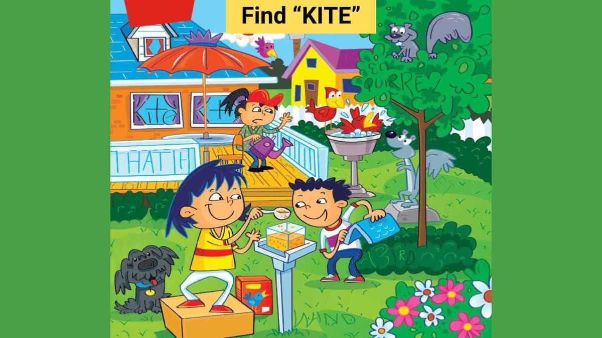 You have a 140+ IQ if you spot the word kite in the picture in 4 seconds!