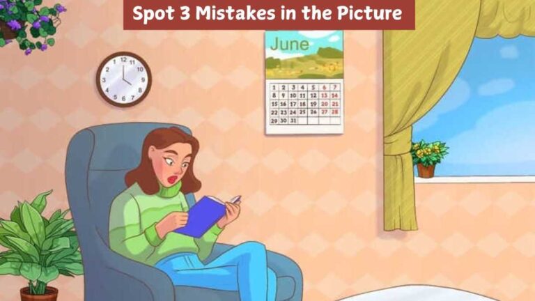 Brain Teaser IQ Challenge – Can you find 3 mistakes in the picture in 10 seconds?