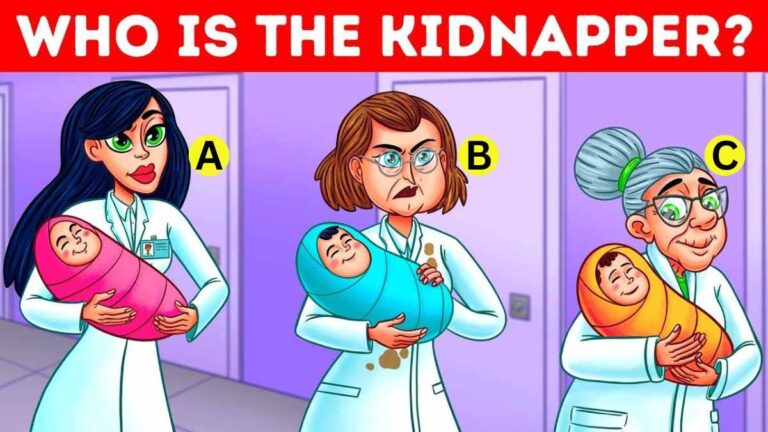 Brain Teaser IQ Test: Who Stole A Baby? Spot The Kidnapper Nurse In 5 Seconds!