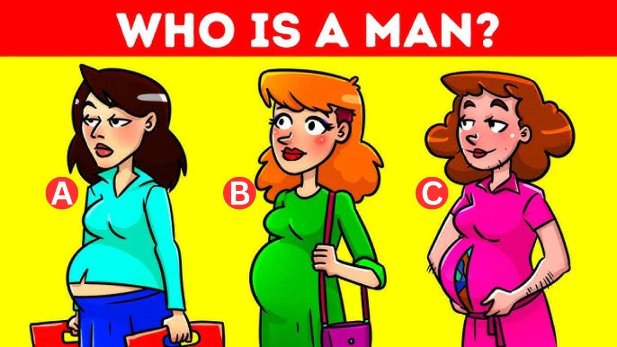 Brain Teaser: Who Is A Man? Only 1% With Sharp Observation Pass This IQ Test In 5 Seconds!