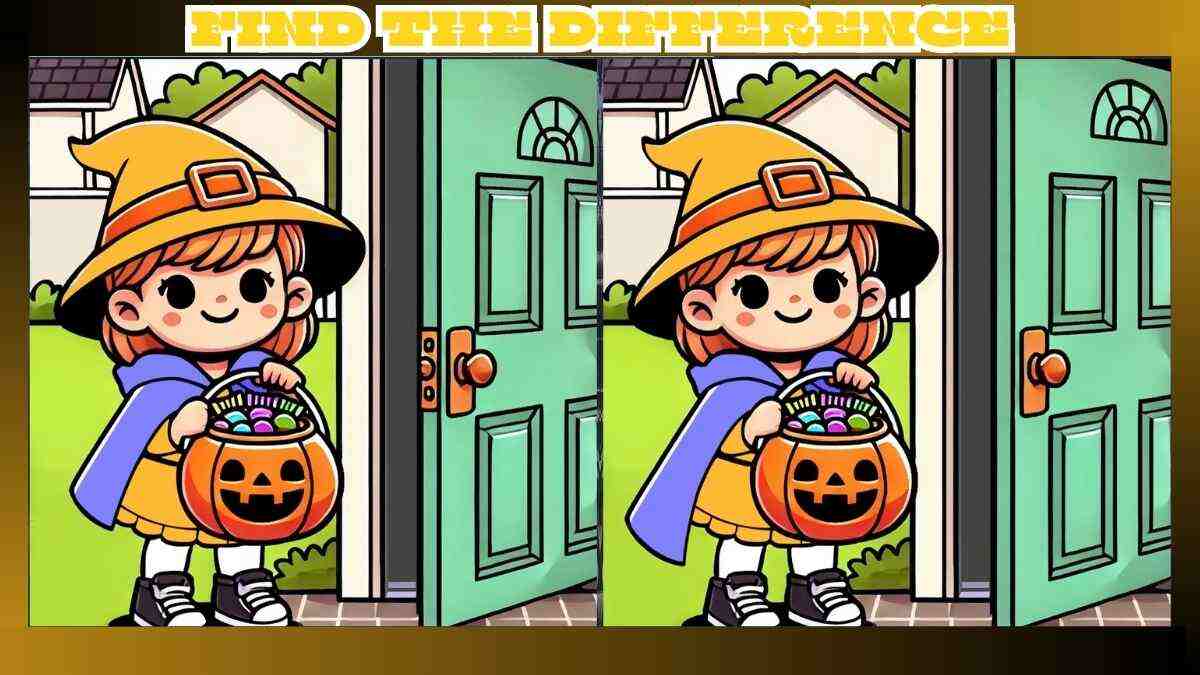 Find 3 Differences in 14 Seconds in Halloween Trick or Treat Pictures