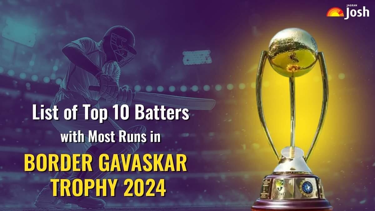 List of Top 10 Batters with Most Runs in Border Gavaskar Trophy Till 2024