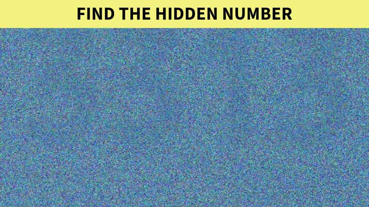 Optical Illusion Eye Test – Only a genius can find the hidden number in 4 seconds!