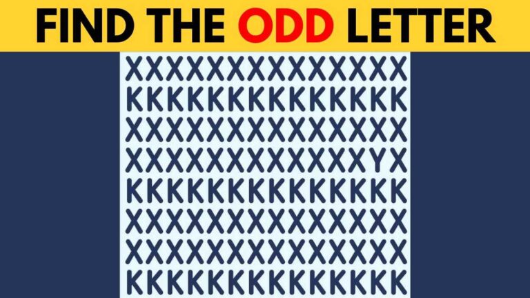 Optical Illusion: Find the Odd Letter in 5 Seconds!