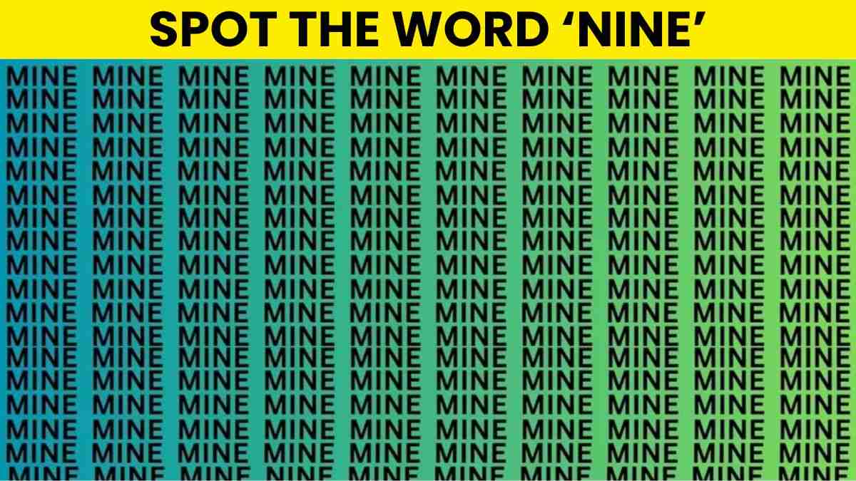 Optical Illusion IQ Test: Can You Spot ‘NINE’ Hidden Among MINEs In 5 Seconds?