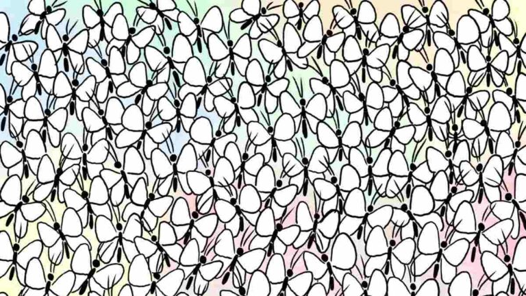 Picture Puzzle IQ Test: Only Sharp Minds Can Spot The Ant Hidden Among Butterflies In 5 Seconds!