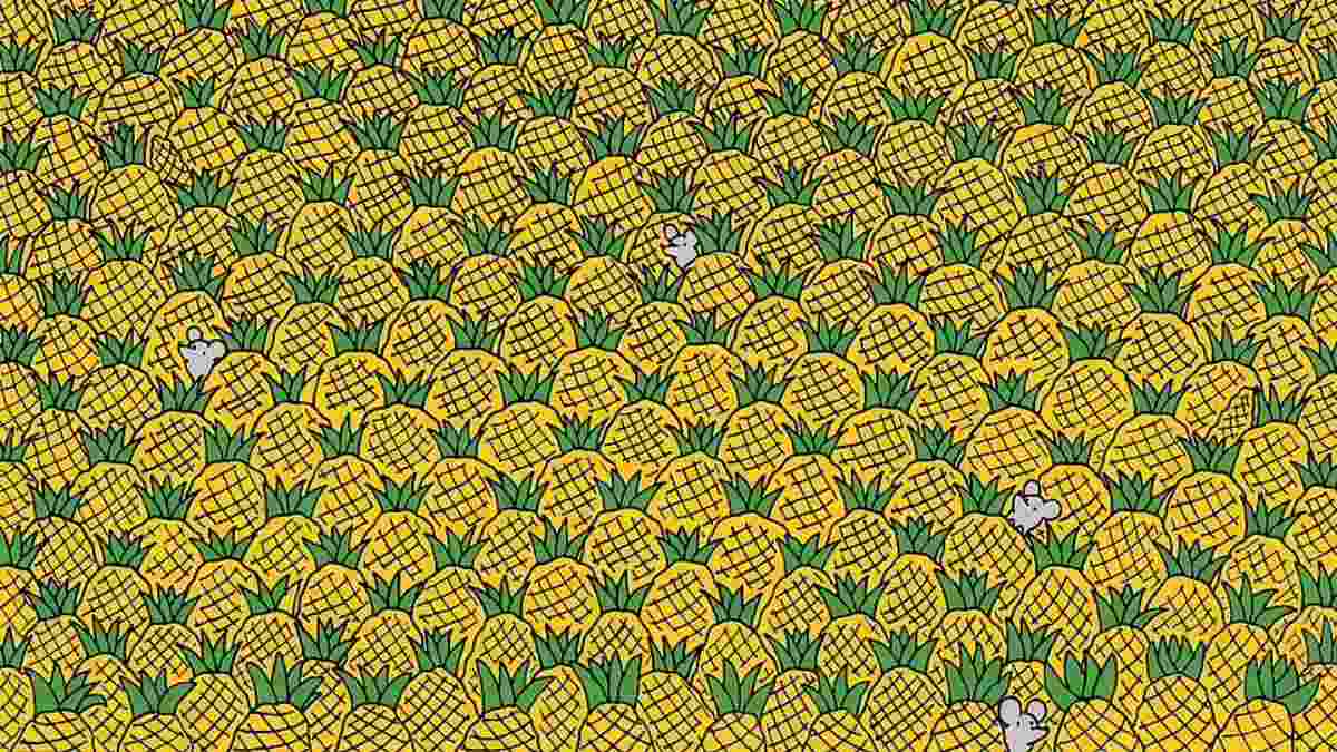 Picture Puzzle IQ Test: Prove Your Genius! Can You Spot Four Corns Among Pineapples In 5 Seconds?