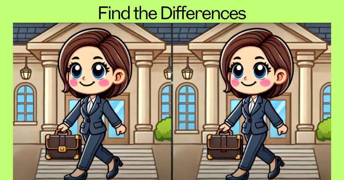 Spot the 3 Differences in Girl Going to Work Picture – Beat the 19-Second Challenge!