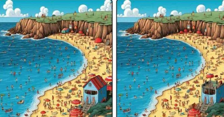 Spot the Difference: Only the Most Observant Minds Can Find 7 Hidden Differences in This Beach Scene!