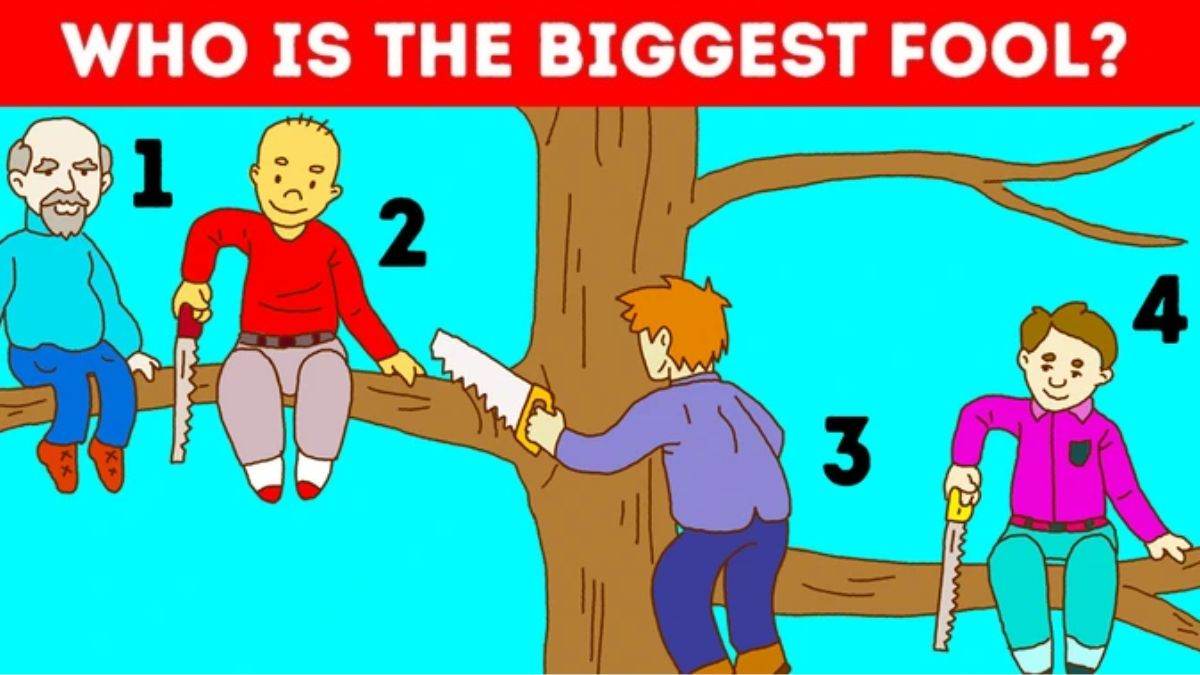 Brain Teaser: Spot Who Is The Biggest Fool? Test Your IQ In 5 Seconds!