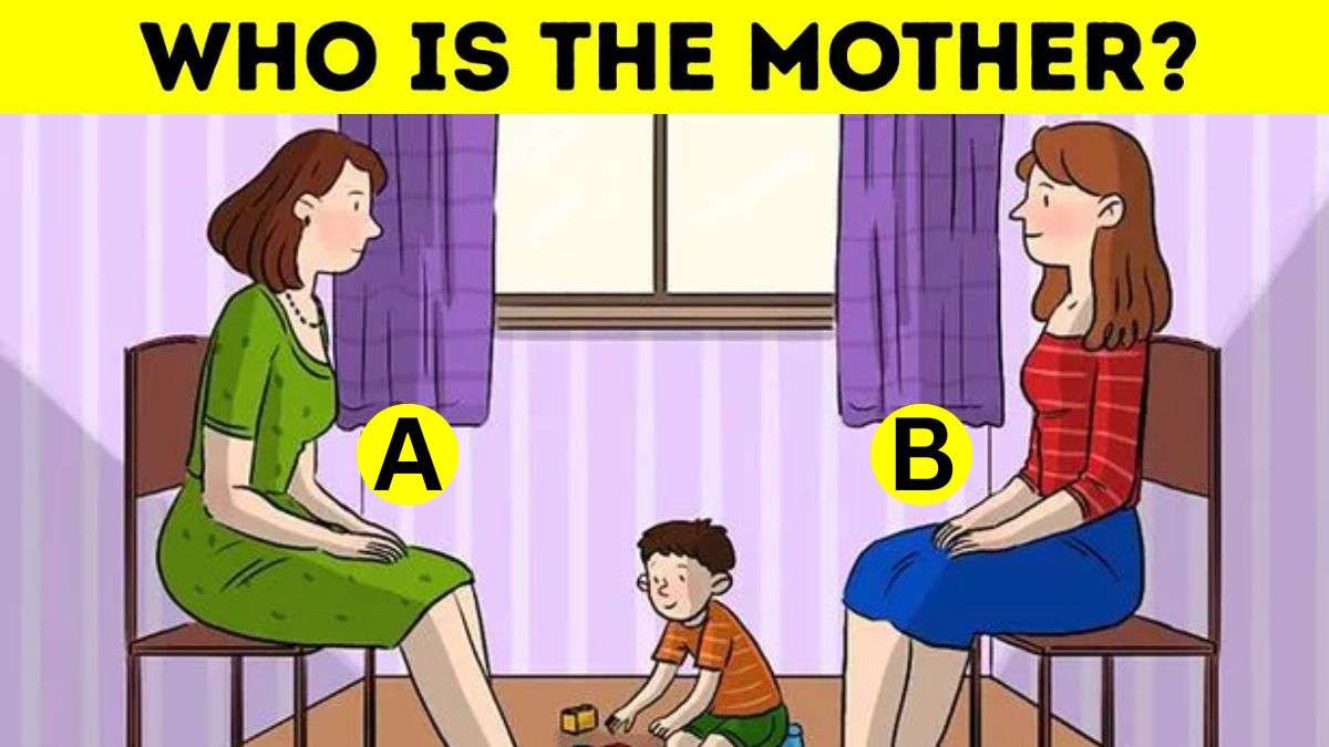 Brain Teaser: Spot Who Is The Mother? Only 1% Can Solve This IQ Test In 5 Seconds!