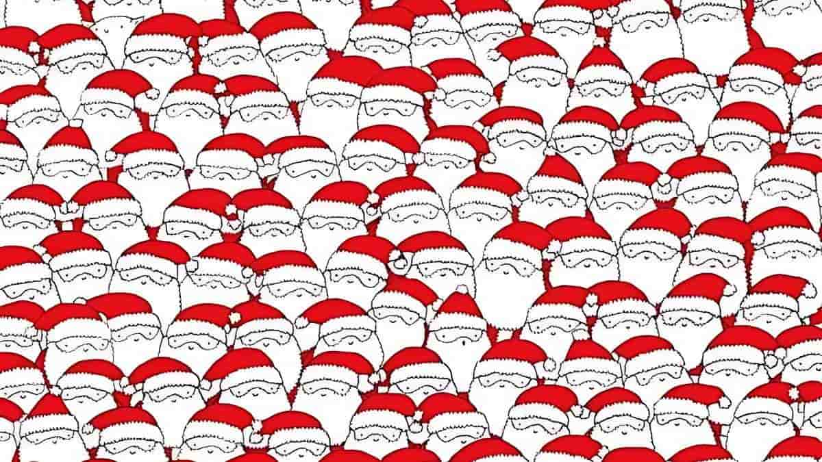 Optical Illusion: Find the Sheep among Santa’s in 7 Seconds!