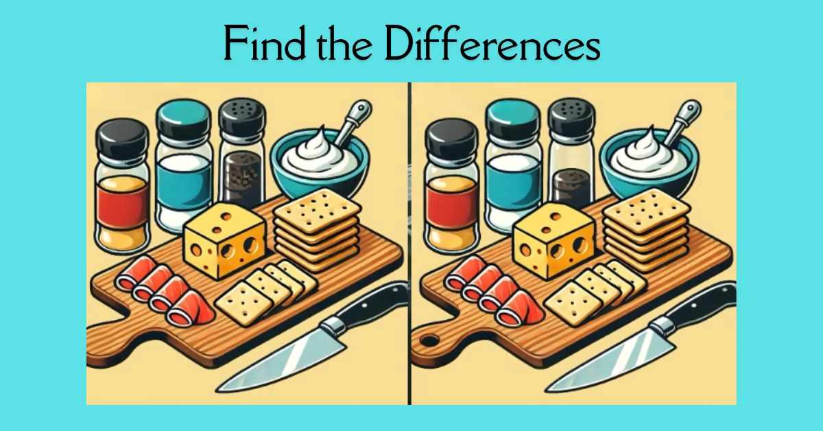 Spot the 3 Differences in Charcuterie Board – Beat the 19-Second Challenge!