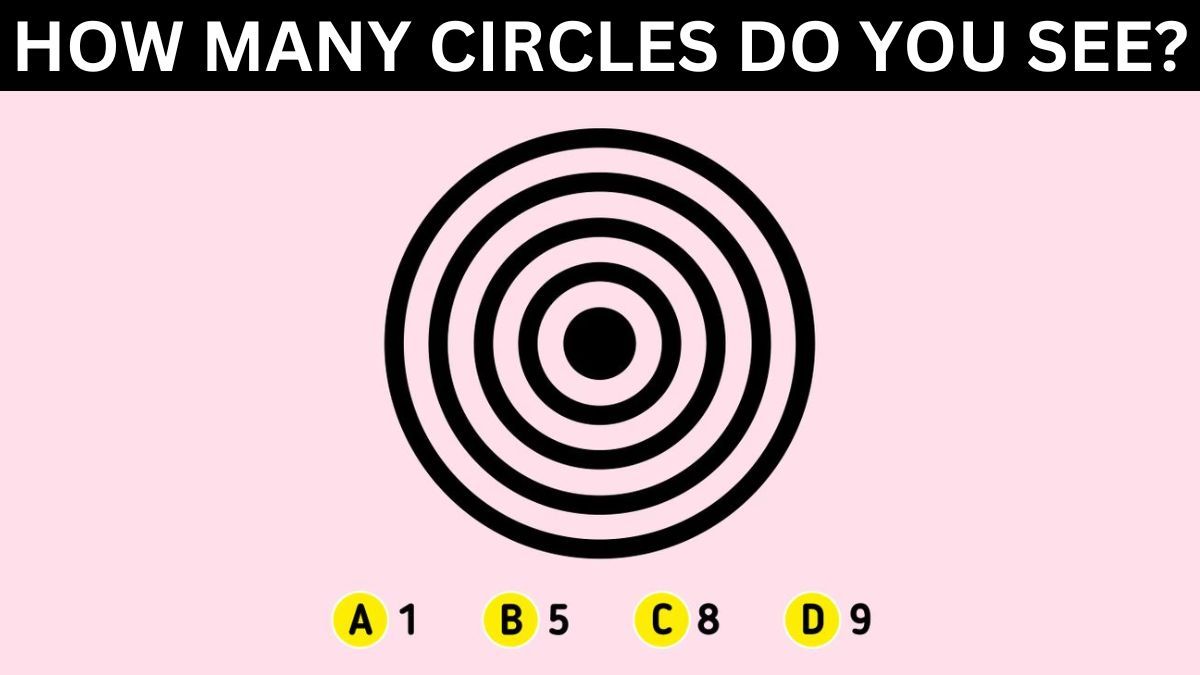 Brain Teaser: How Many Circles Are There? Only People With Extraordinary Intelligence and Focus Pass This IQ Test In 5 Seconds!