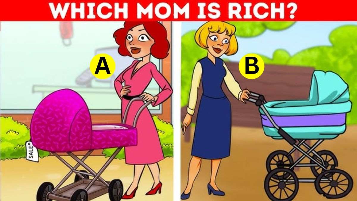 Brain Teaser: Spot Which Mother Is Rich? Only 1% With Sharp IQ Answer Correctly In 6 Seconds!