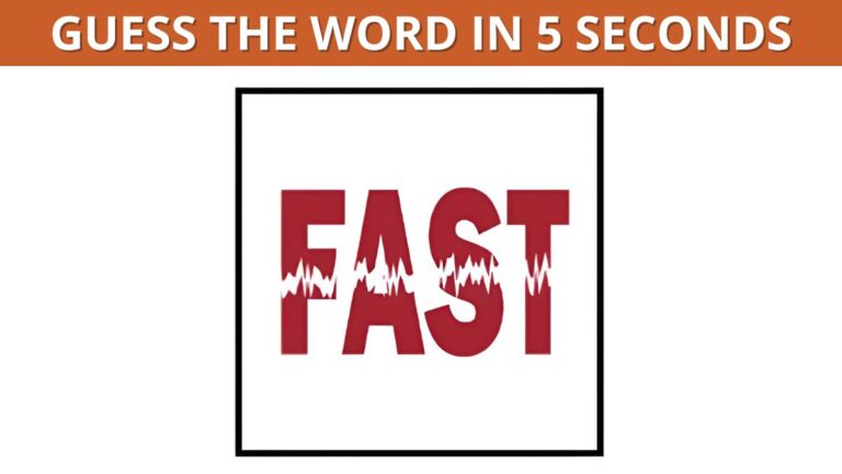 Brain Teaser: You are among 2% with high IQ if you can guess the word correctly in 5 seconds!