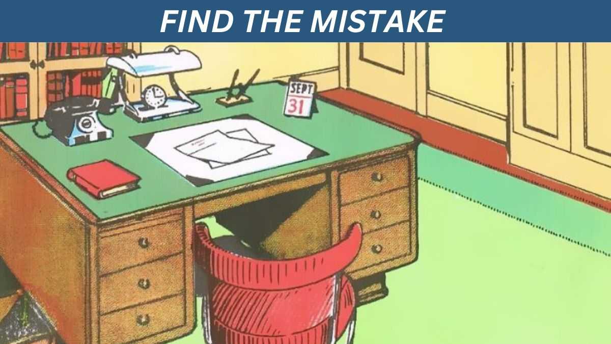 IQ Test: Just 2% of genius minds can find the mistake in the image in 5 seconds!