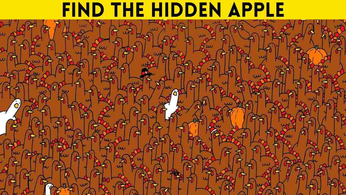 Optical Illusion IQ Test: Only Sharpest Eyes Can Spot The Hidden Apple In 5 Seconds!