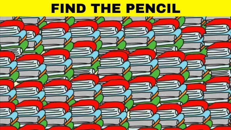 Optical Illusion IQ Test: Spot The Pencil Hidden Among Books In This Mind-Boggling Image In 5 Seconds!