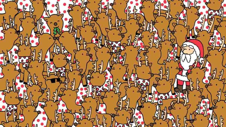 Picture Puzzle IQ Test: Can You Spot Rudolph Among the Reindeer in 5 Seconds?