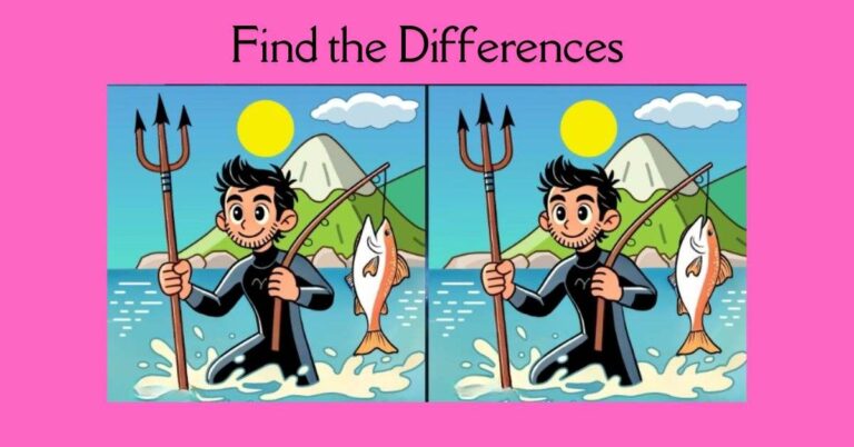 Spot the 3 Differences in Boy Catching Fish– Beat the 23-Second Challenge!