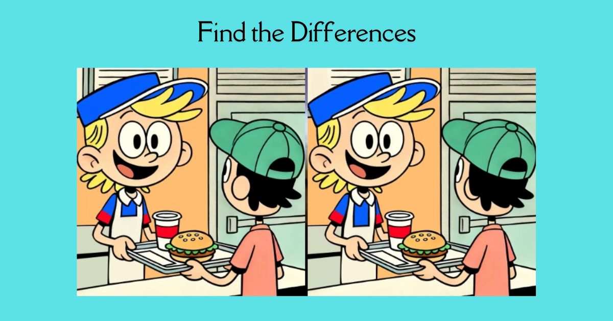 Spot the 3 Differences in Guy Serving Food to Customer– Beat the 27-Second Challenge!