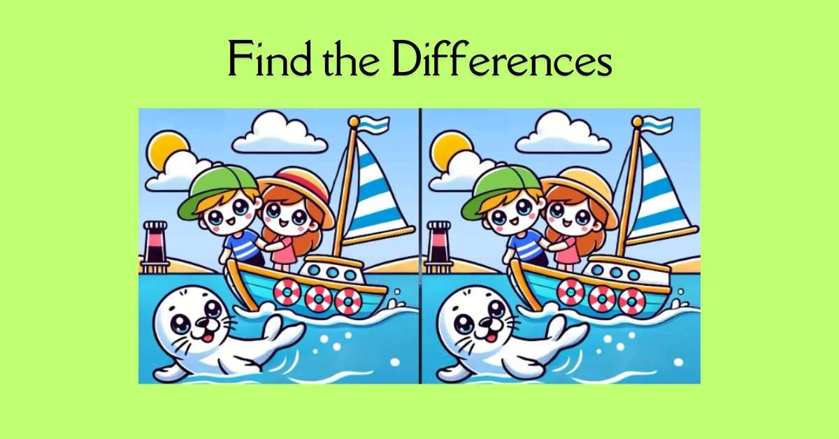 Spot the 3 Differences in Guy and Girl Sailing on Boat– Beat the 21-Second Challenge!