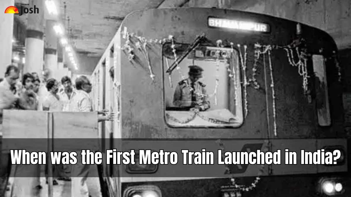 When was the first metro train launched in India?