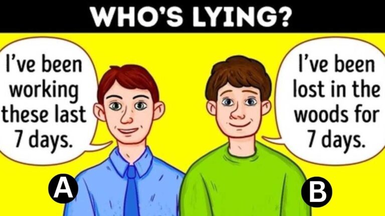 Brain Teaser: Spot Who Is Lying? Only 1% Observant Pass This IQ Test In 5 Seconds!