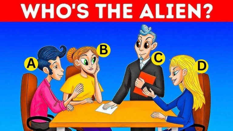 Brain Teaser: Spot Who Is The Alien? Only Top 1% Highly Attentive Pass This IQ Test In 5 Seconds!