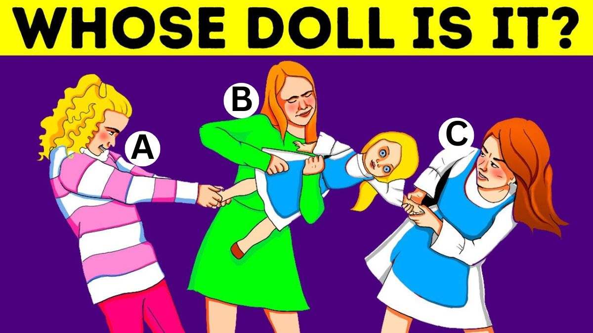 Brain Teaser: Spot Whose Doll Is It? Only 1% Can Solve This IQ Test In 5 Seconds!